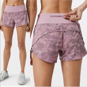 Lululemon Speed Up Short *2.5"Incognito Camo Pink Taupe Multi / Pink Taupe Sz8